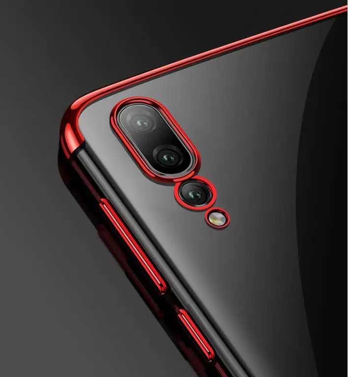 1 шт. чехол для huawei Коврики 30 20 10 9 pro Lite P20 P10 P9 Honor V10 V9 чехол Роскошный прозрачный чехол из термополиуретана и силикона чехол с металлическим эффектом чехол