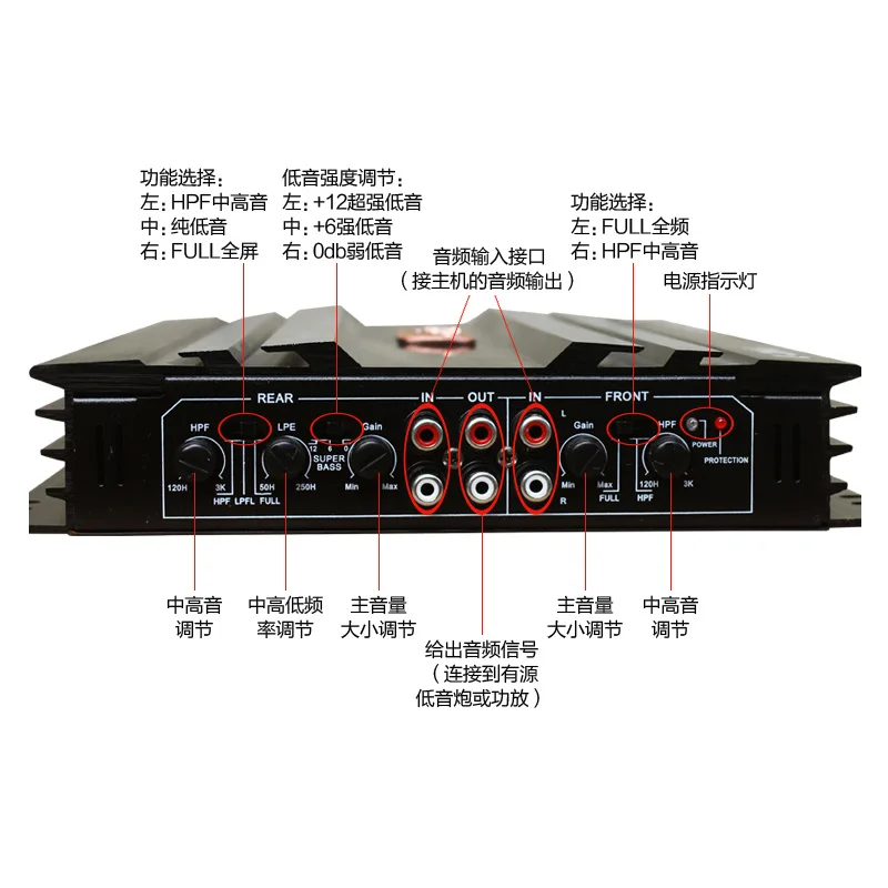 4Ch 5800W усилитель звука для автомобиля авто автомобиль усилитель стерео 4 канала сабвуфер звуковые усилители