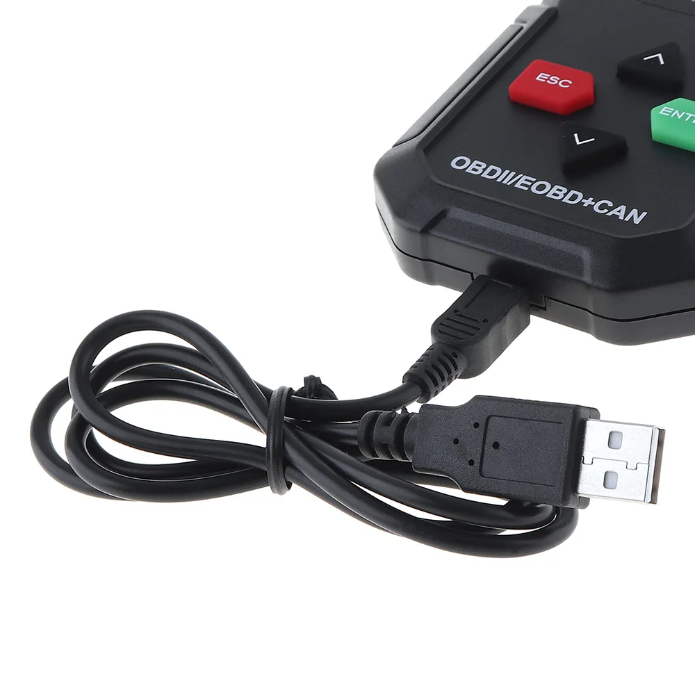 Konnwei KW590 12V OBDII Многоязычная Автоматическая диагностика неисправностей Обнаружение Instrumen с черной тканевой сумкой для 12V бензинового автомобиля
