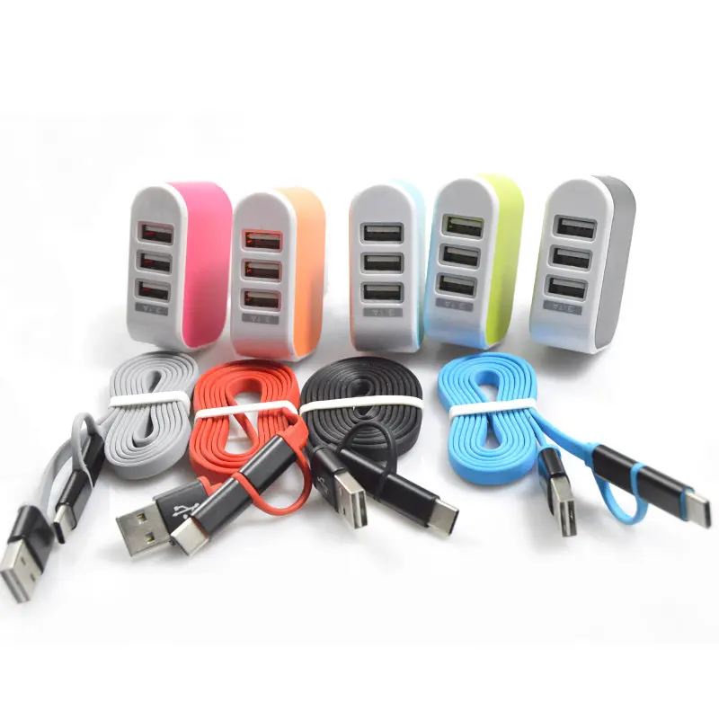 Новое настенное домашнее дорожное зарядное устройство переменного тока с 3