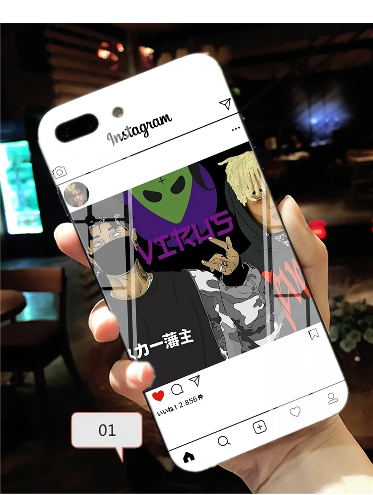 Модные XXXTENTACION для iPhone Xr Xs Max х Чехол Мягкий ТПУ силиконовый чехол закаленное