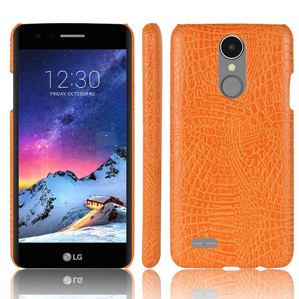Для LG K8 2017 X240 X 240 чехол с крокодиловым рисунком Жесткий Чехол из поликарбоната +