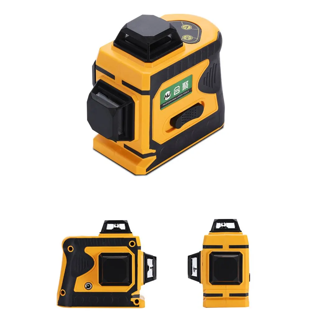 12Lines 3D Laser Level Range Finder Self-Leveling 360 Horizontal And Vertical Cross Super Powerful Green Beam Line | Инструменты