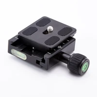 qr 50 square clamp adapter plate with gradienter for quick release plate for tripod ball head arca swiss rrs wimberley benro