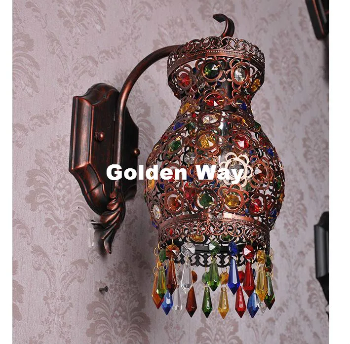 Богемный красный смешанный декоративный разноцветный скандинавский винтажный