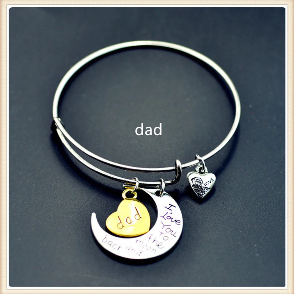 Новинка 2017 года я люблю тебя навсегда до Луны и обратно Браслеты модные Семья