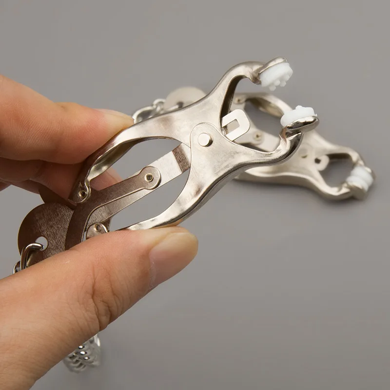 Фетиш шпильки зажимы с цепочкой для сосков секс-игры взрослых эротические