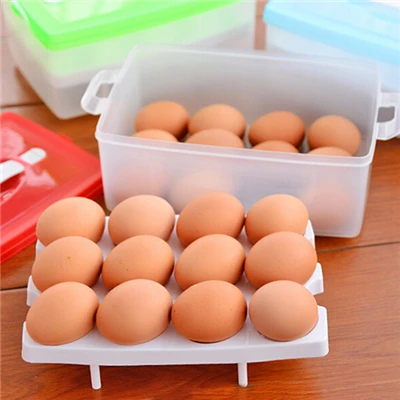 Новинка 2019 корзина без еды двухслойная пластиковая коробка для яиц холодильник