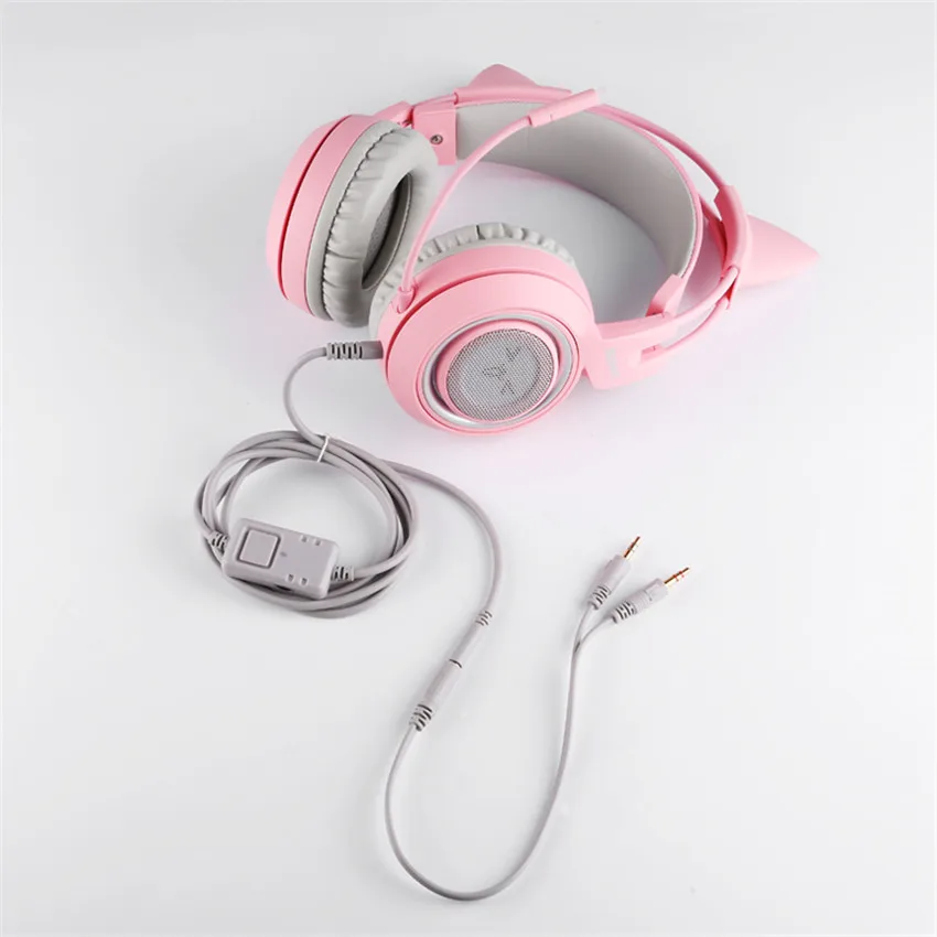 SOMIC G951S PS4 игровая гарнитура с кошачьими ушками микрофон ПК наушники для геймеров Бас игры наушники для мобильного телефона/ xbox One/Mp3