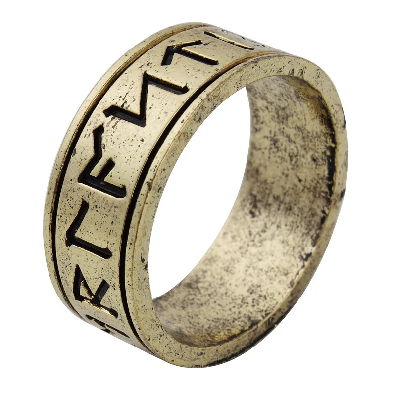 1 шт. Руна викингов Ring Nordic кольца с буквами алфавита Runic Signet Jewelry боги Bague Best Friend