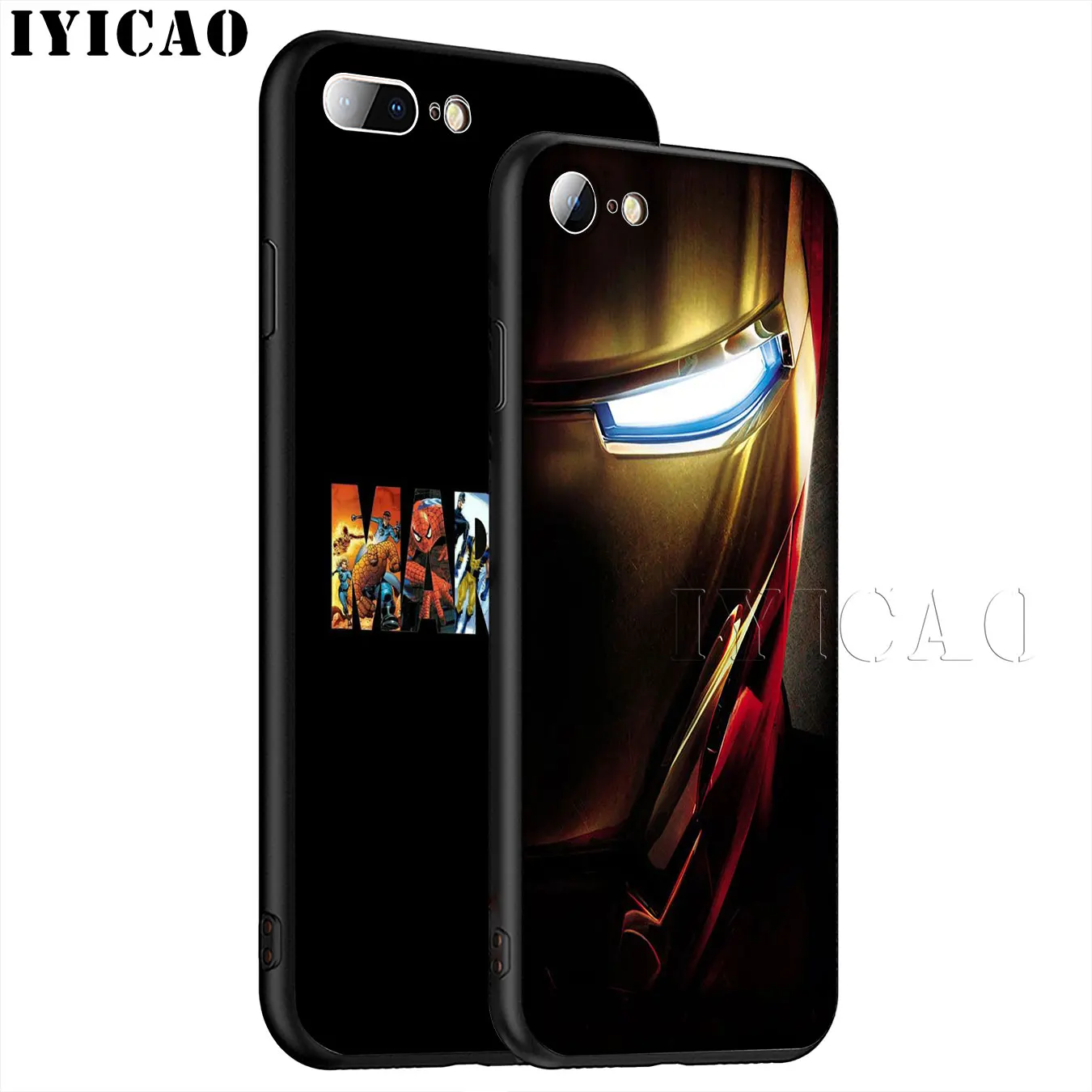IYICAO Мягкий силиконовый чехол для телефона с логотипом Marvel Superheroes iPhone XR X XS 11 Pro Max 6 6S