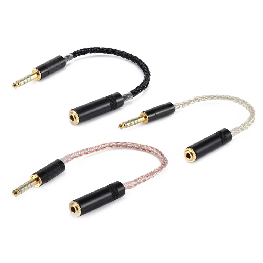 High Quality 20cm 4.4mm Male to 3.5mm Female Balanced Cable Connector Audio Adapter for Sony WM1A/1Z AK T8iE MKII |