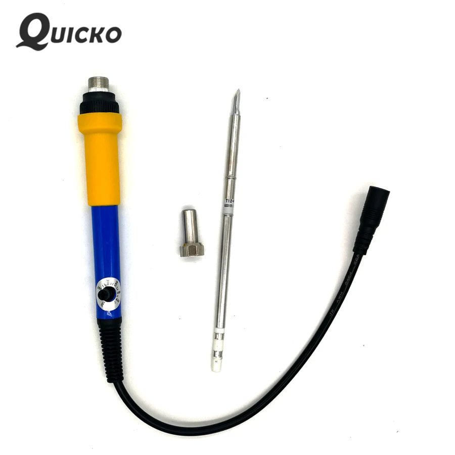 Электрический мини паяльник QUICKO T12 паяльная станция DC24V с регулируемой
