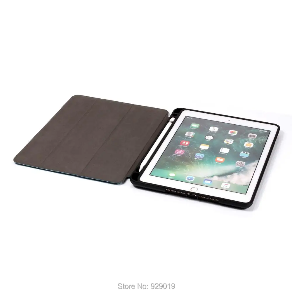 Чехол для iPad 9,7(6-го поколения)/(5-го поколения) для iPad Air 2& 1 Smart Cover с держателем карандаша и функцией автоматического сна/пробуждения