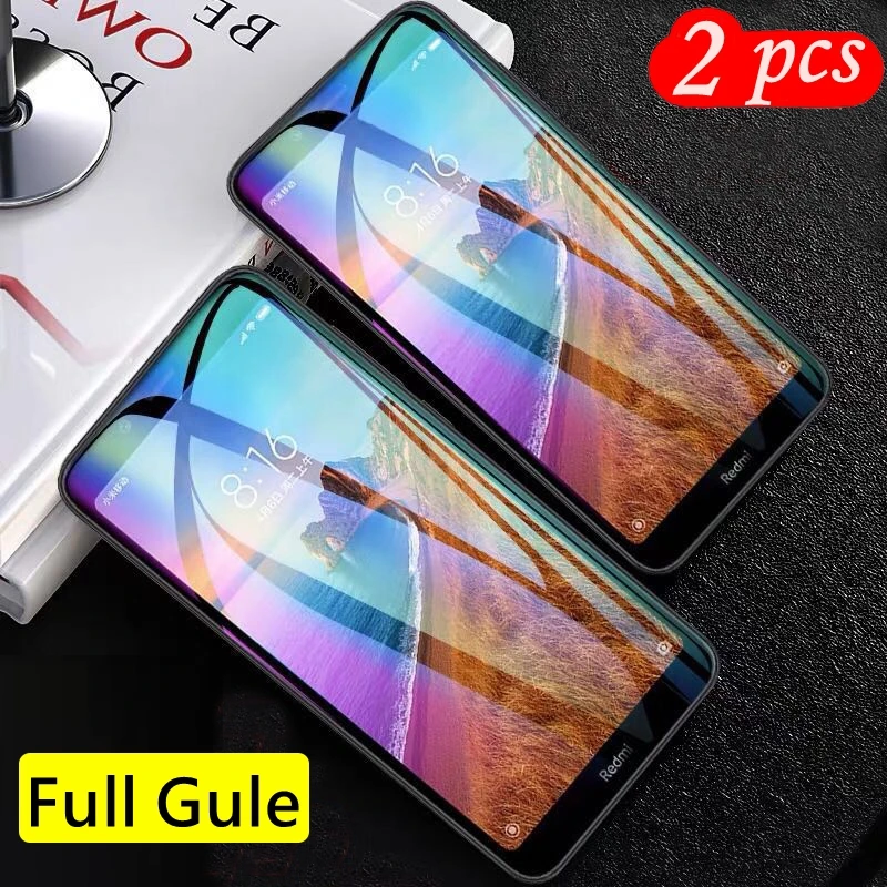 Закаленное стекло с полным покрытием для Xiaomi Redmi 7A защита экрана 9H защитное на