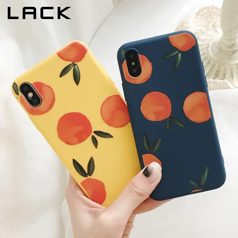 Мягкий ТПУ чехол LACK для iphone XS Max XR X 8 7 6S 6 Plus задняя крышка милые Мультяшные фрукты
