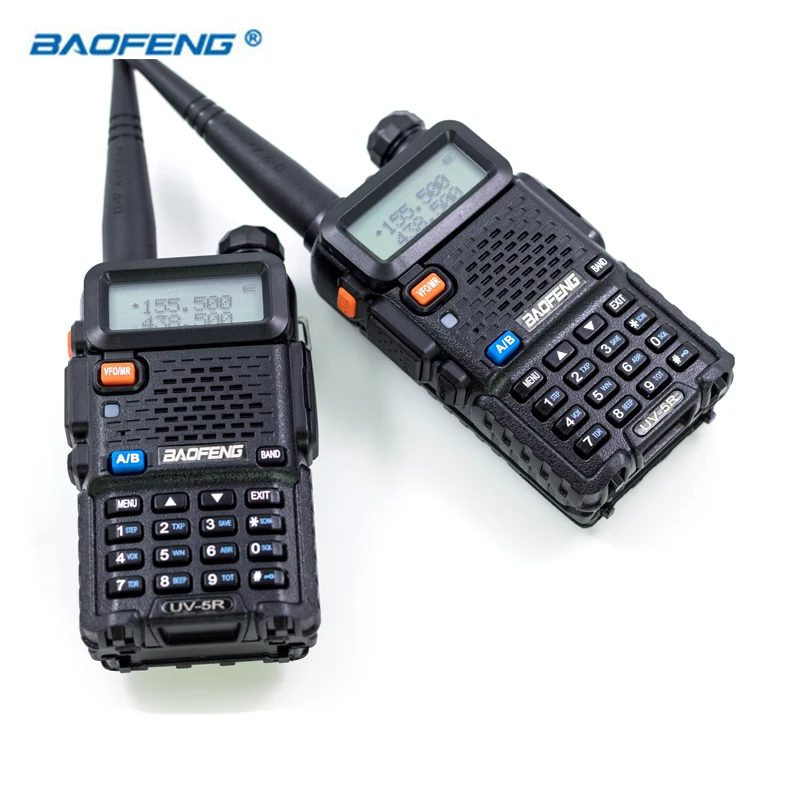 2 шт. Baofeng UV5R рация Двухдиапазонная HAM CB радио 2-канальный портативный