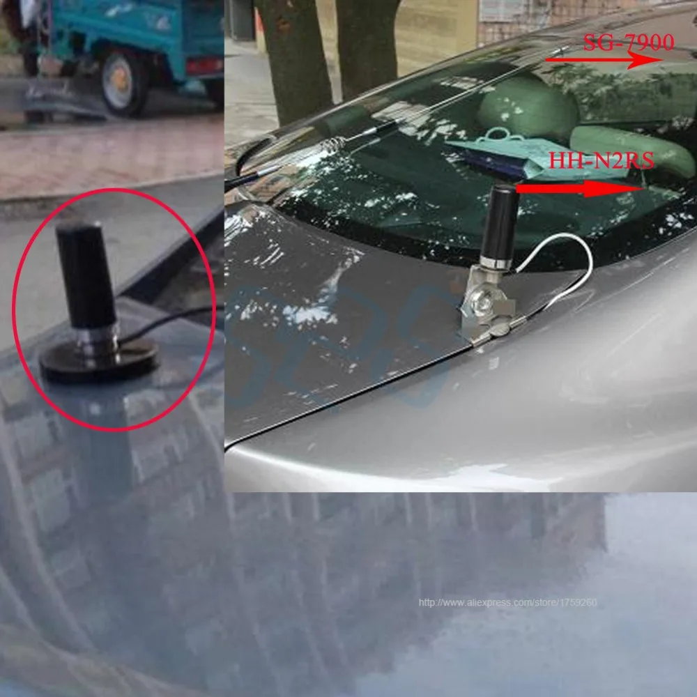 Двухдиапазонный HH-N2RS антенна для автомобиля Мобильная радиостанция для транспортных средств UHF VHF 400-470 136-174 МГц м Интерфейс с 5 м магнитное основание
