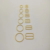 free shipping 200 pcs lot gold plated bra strap sliders nickel and ferrous free