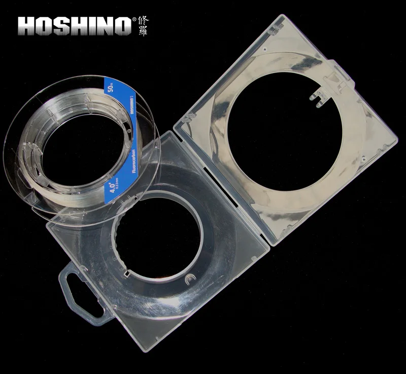 [HOSHINO] 50 м * 2 шт./партия 100% фторуглеродная прозрачная рыболовная леска для плетеной