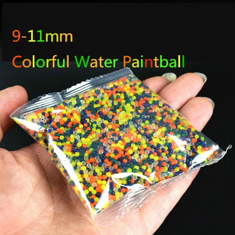 Бесплатная доставка 10000 шт 9 мм кристалл водный пейнтбол Мягкий Кристалл Пейнтбол