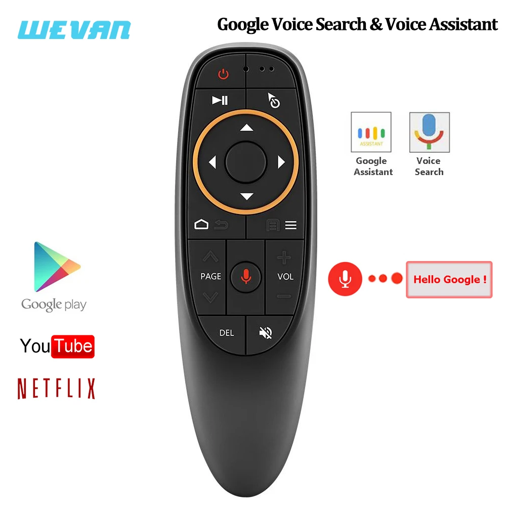 Пульт дистанционного управления G10 Google Voice 2 4 ГГц беспроводная воздушная мышь