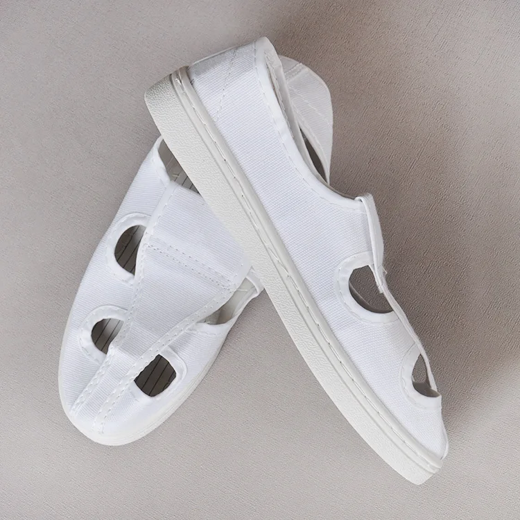 Мужская/Женская Антистатическая обувь холщовые дышащие кроссовки с четырьмя