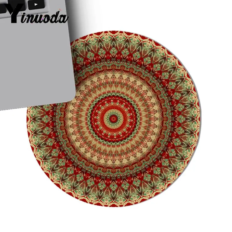 22x22cm Yinuoda Мандала шаблон резиновая ПК компьютер игровой коврик аниме Настольный коврик Лидер продаж мода дизайн мыши коврик игровой - Цвет: 22x22cm