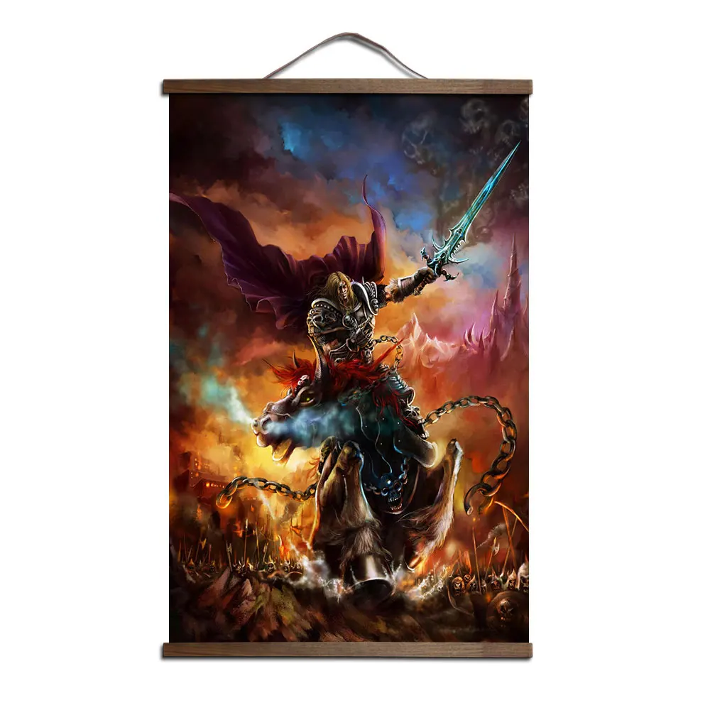 11 Плакат World of Warcrafts Lich King декоративная живопись Sylvanas Windrunner для HD твердой древесины висячий Свиток Плакат без рамки - Цвет: 11