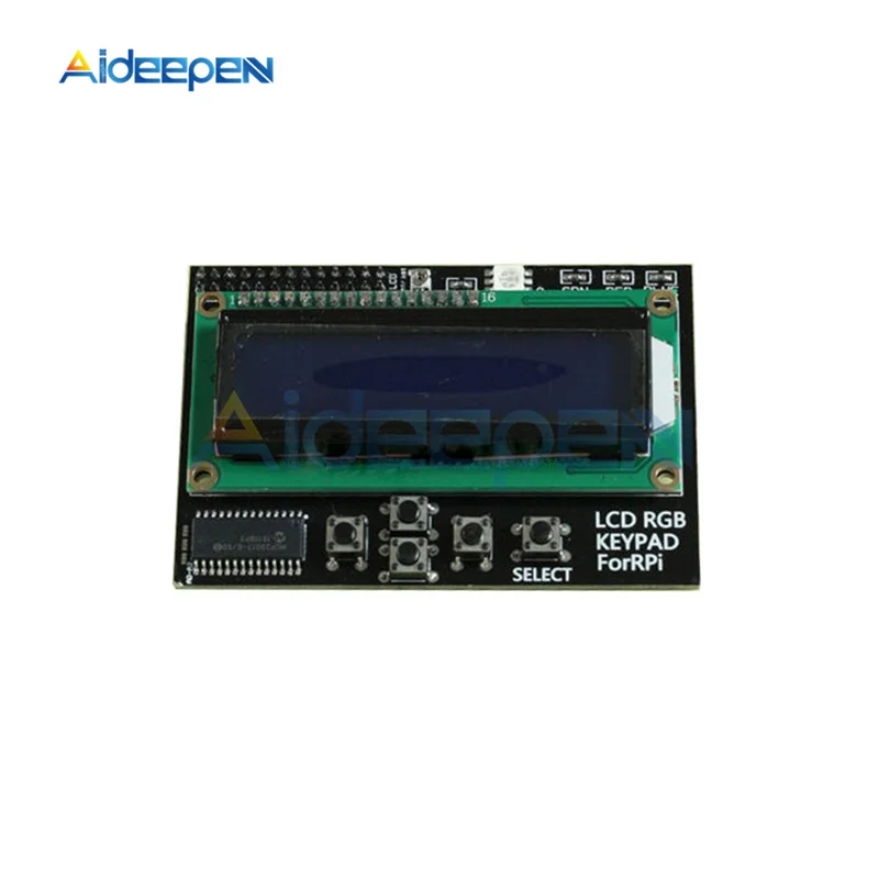 RGB Blue 1602 ЖК-модуль RGB Синий/Желтый экран MCP23017 16x2 IIC IEC адаптер плата расширения для Arduino Mega UNO R3 робот 3,3 V 5V - Цвет: RGB Blue