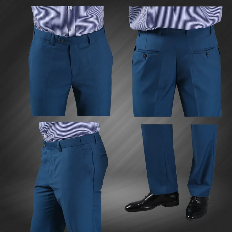 Men Business Wedding Suit Pants 2016 New Arrival Fashion Casual Tuxedo Bridegroom Formal Party Dress Trousers J1213 | Мужская одежда