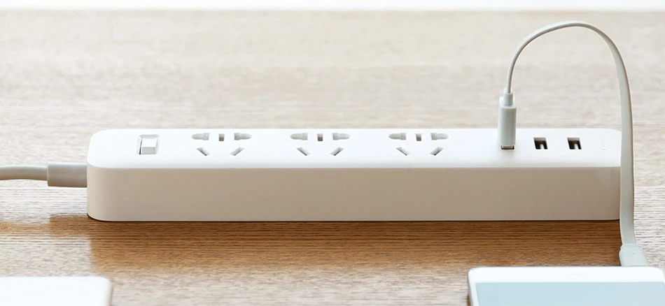 Xiaomi power Strip быстрая Портативная зарядка с 3 умными USB штекерами и 3 стандартными гнездами поддержка 2A быстрой вилки для зарядки
