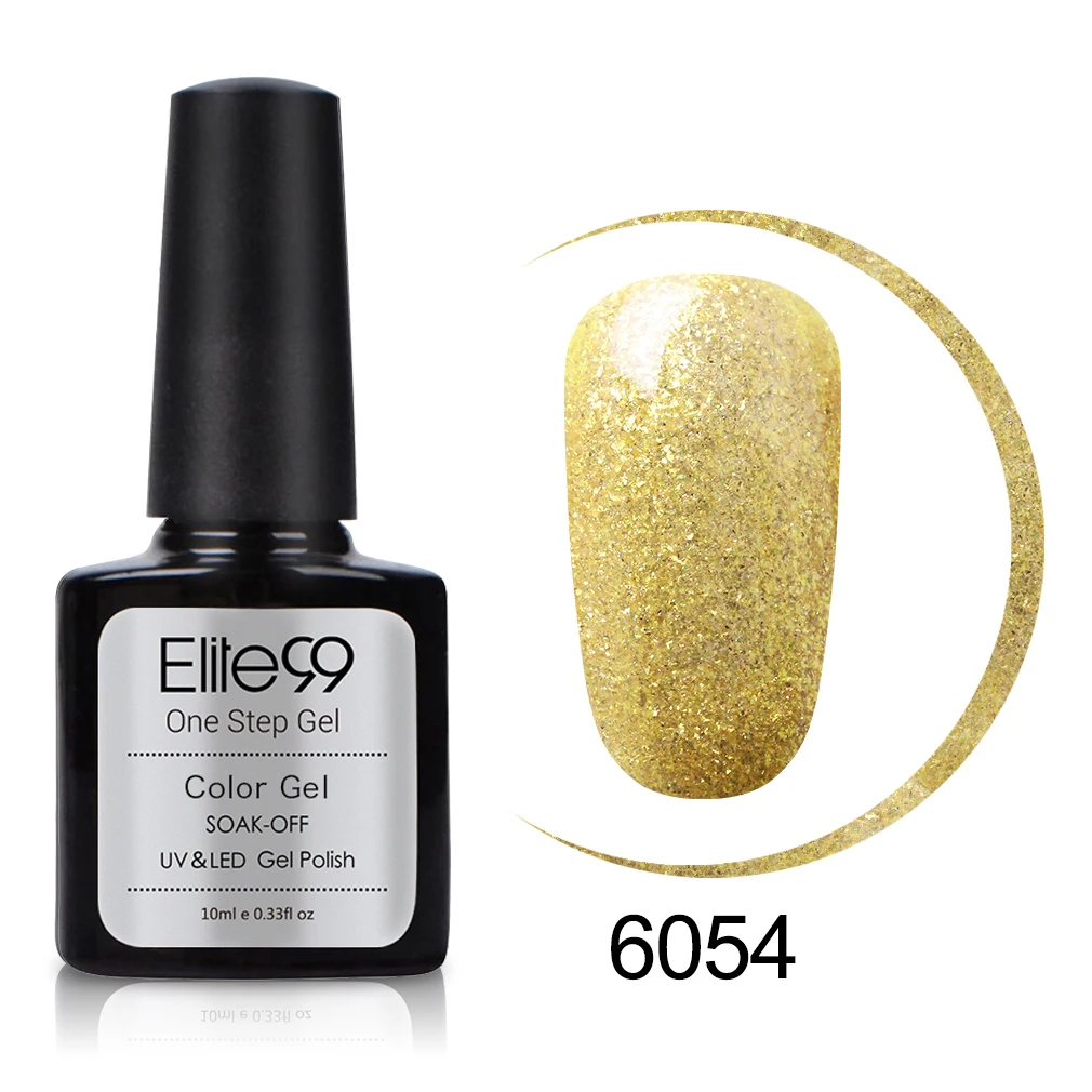 6054 Elite99 10 мл УФ-светодиодный гель для ногтей one step для ногтей маникюрный лак без необходимы вещи наивысшего Базовое покрытие био-Гели Soak Off светодиодный 3in1 великолепный УФ лак - Цвет: 6054