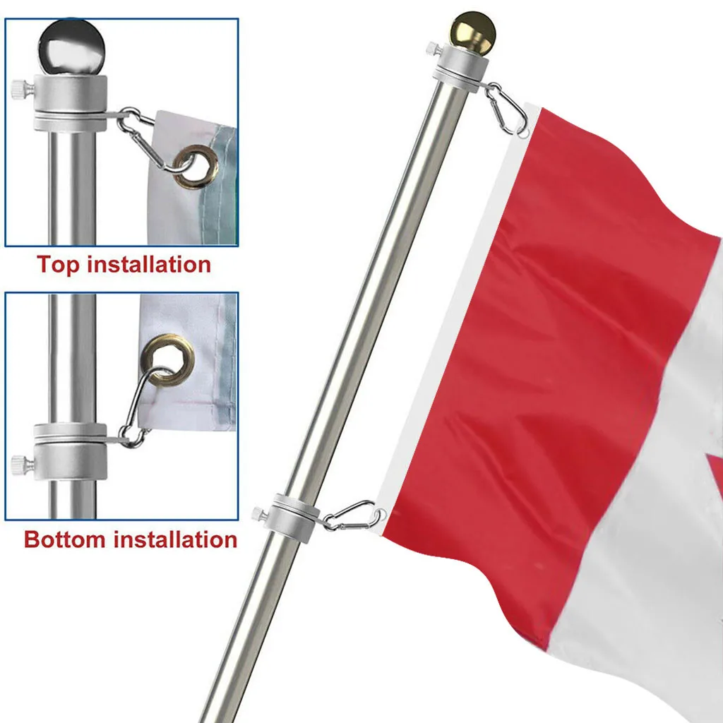 2019 New Anti-Wrap Flag Rotating Mounting Rings Holder Grommet Clip Attachments 2PCS Drop Shipping |