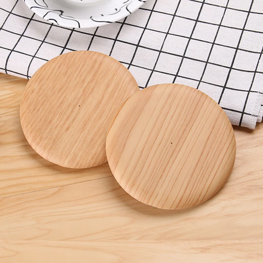 Qi Wireless Charger Induction Charging Docking Station Chargeur Bamboo Wood Charger Station For Iphone Xiaomi mi 9T Huawei P30