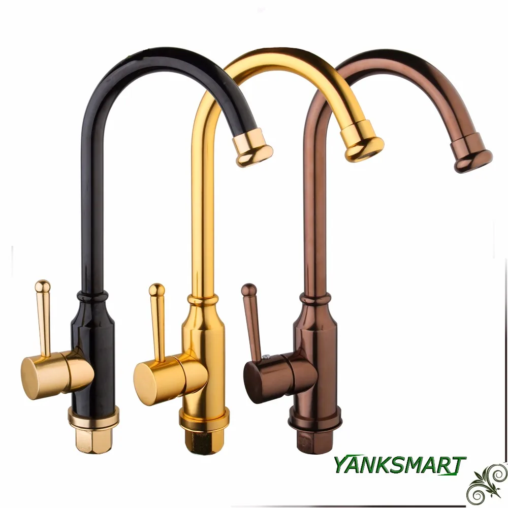 YANKSMART 3 варианта ручная роспись смеситель для кухонной раковины из розового