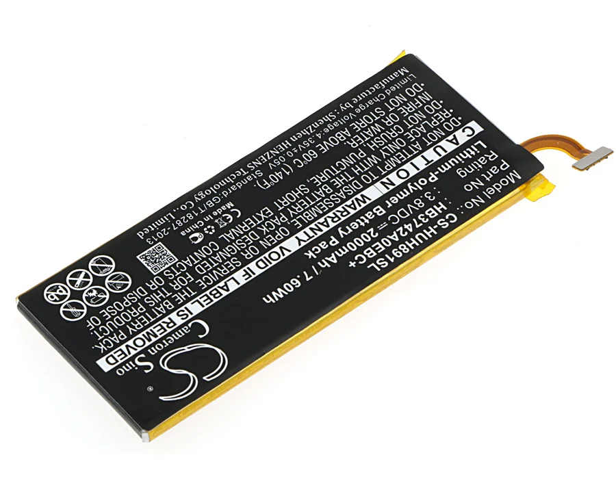 Высококачественный аккумулятор Cameron Sino 2000 мАч HB3742A0EBC + PGF364197HT для Huawei Ascend SnapTo G620 A2