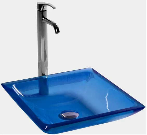 Rectangular Bathroom Resin Acrylic Counter Top Sink Vesel Solid surface Stone cloakroom Vanity Colored Wash Basin 3858-480 | Обустройство