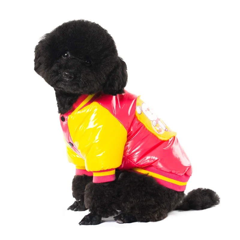 Зимняя одежда для собак Мягкие толстые теплые домашние животные костюм пуховое