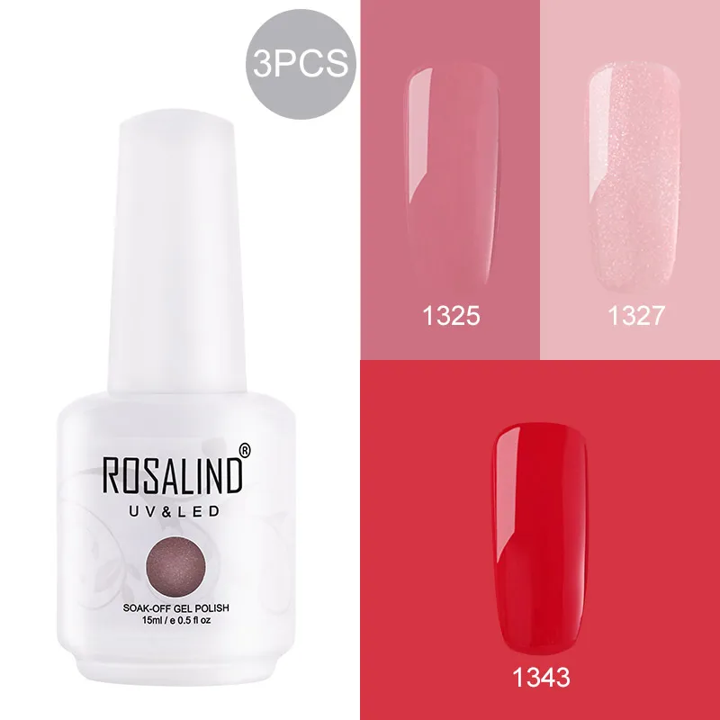 RH-3GELS-01 ROSALIND 15 мл Лак для ногтей 1323-1532 гель-лаки для дизайна ногтей Маникюр УФ светодиодный лак для ногтей - Цвет: RH-3GELS-01