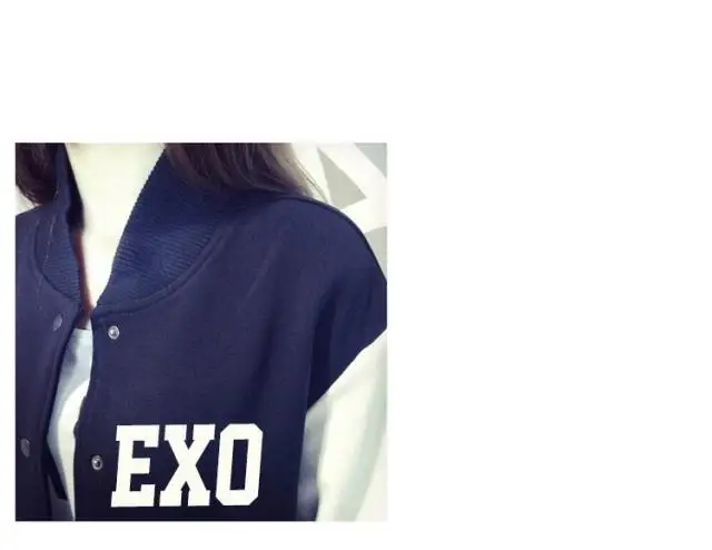 EXO концерт К-поп Студенческая плюс бархатная одежда куртка бейсбольная k-pop повседневные толстовки с капюшоном; пальто женские однобортные толстовки пальто