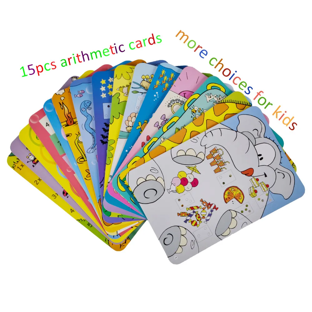 Wishtime дошкольные математические карты Обучающие игрушки Красочные игры для детей