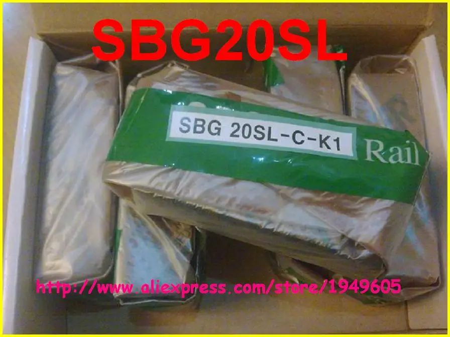 Корея SBC линейный направляющий квадратный подшипник скольжения SBG20SL большое