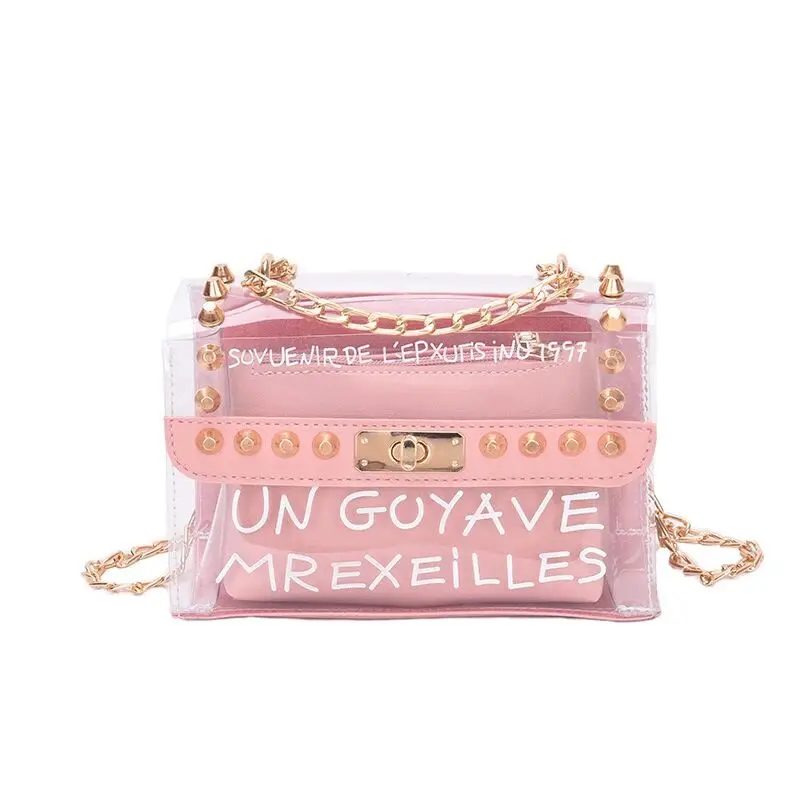 2019 Высококачественная сумка для девочек летняя модная сумочка Прозрачная