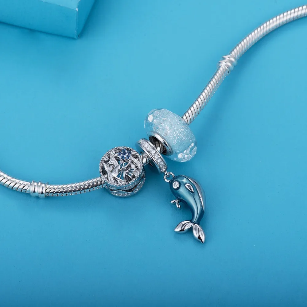 Видео! Бусина Шарм из серебра 100% пробы с тропической рыбой|charm sterling|beads necklace jewelrybeads