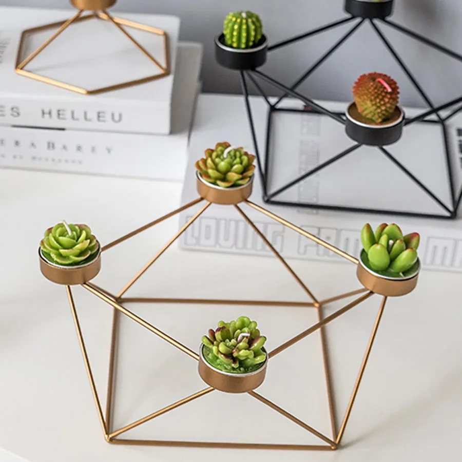 Скандинавские геометрические металлические фонарики металлическая железная