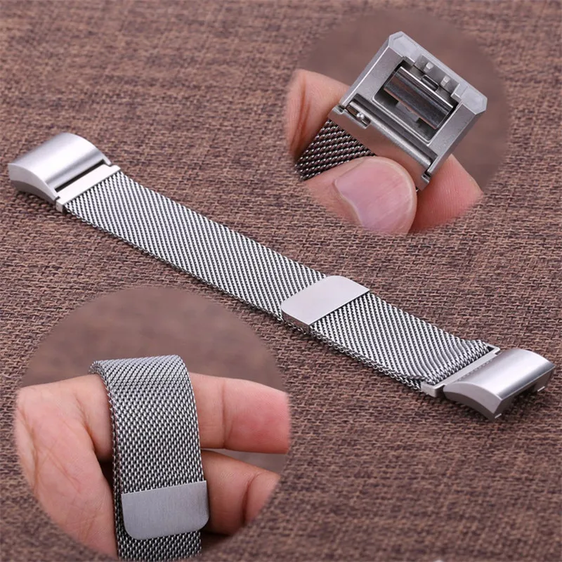 Milanese Loop Watch Bandfor Fitbit Charge 2 Sport Magnetic Buckle Mesh Stainless Steel Belt Bracelet Strap Wristband for Charge2 | Наручные