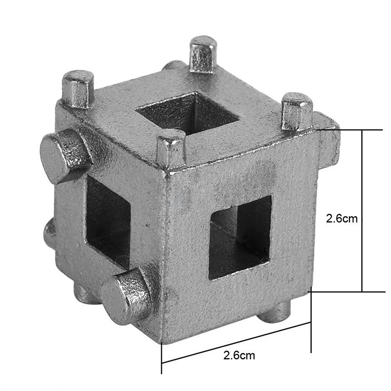 Disc Brake Piston Tool 3/8&quot Drive Rear Caliper Rewind/Wind Back Cube |