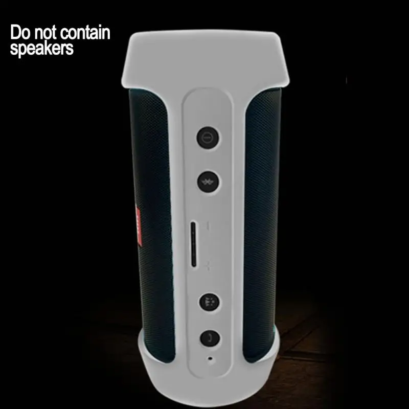Мягкий силиконовый чехол для зарядного устройства 2+ Bluetooth динамик ударопрочный водонепроницаемый защитный рукав Колонка#029 - Цвет: Silver Gray