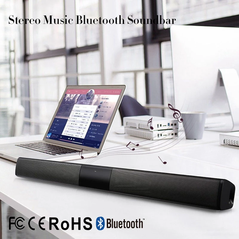 ELE ELEOPTION 20 Вт Беспроводная колонка Bluetooth Динамик ТВ Саундбар стерео домашний кинотеатр звуковая панель музыка стерео TF USB для ТВ ПК